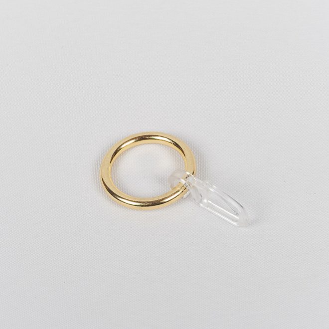 Кольца для карниза CLASSIC с крючками Ø16мм цвет блестящего золота.