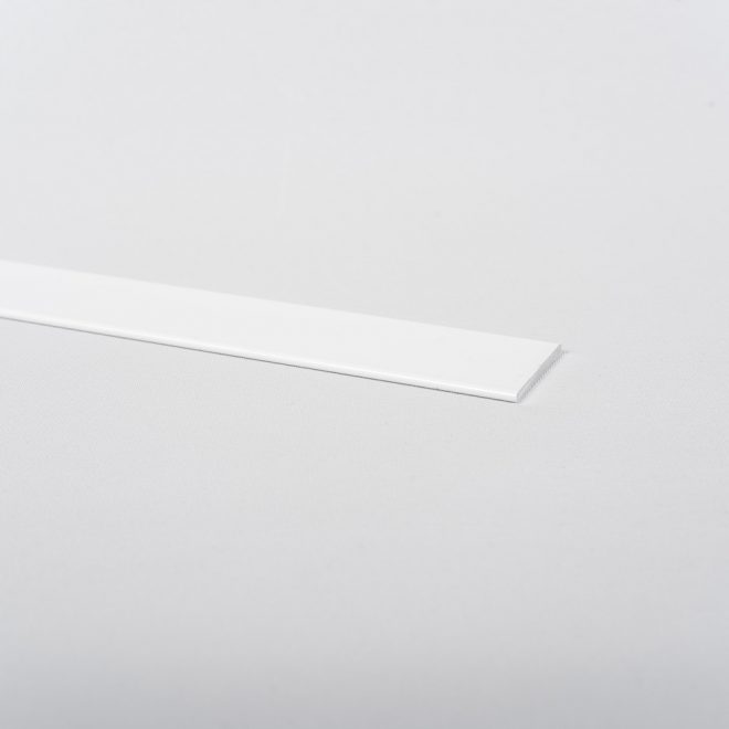 Aluminium strip for weight 3x25mm 200g/m roman blind cloth white colour No. 10.12003BL