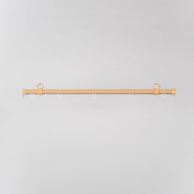 Curtain rail Ø28mm for curtain rods bright brown colour