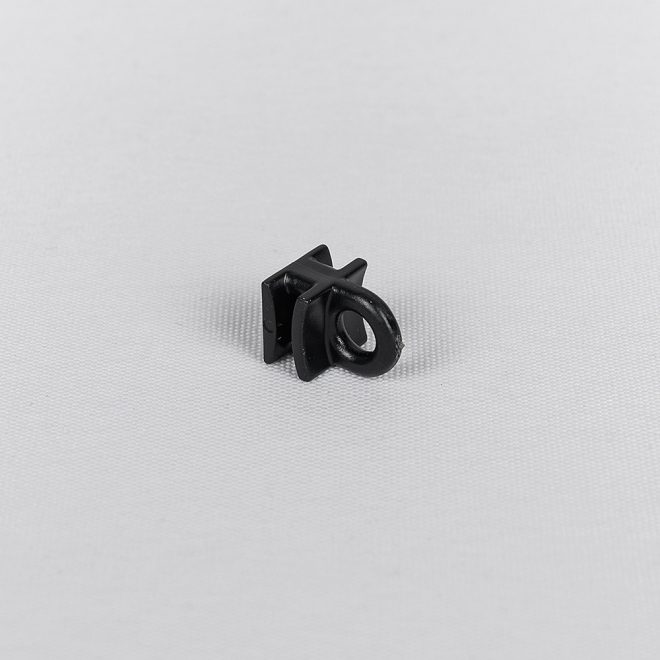 Plastic slider for hooks and metal curtain clips black colour No. 700