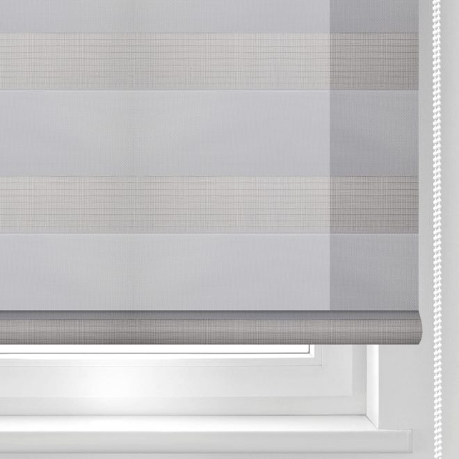 Roller blind DAY-NIGHT grey colour ZPF-16