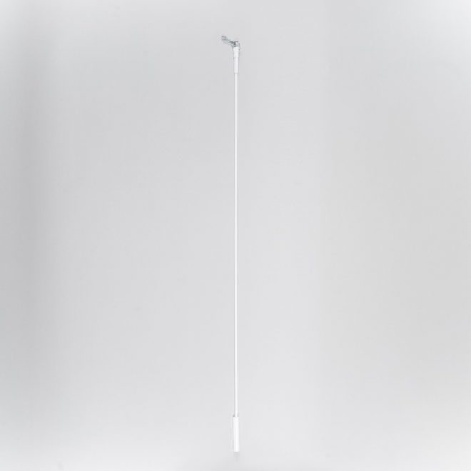 Curtain draw rod, L75cm, L100cm, L125cm, white colour